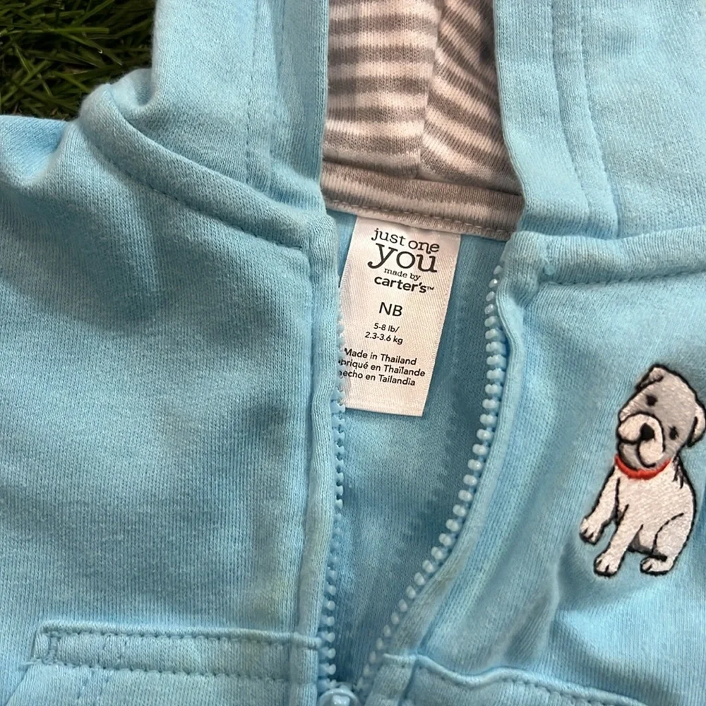 Carters Newborn Zip up hooded sweatshirt